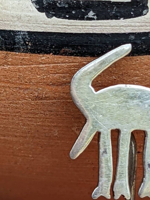 Vintage Sterling Folk Art Animal Pin Stickpin, So… - image 2
