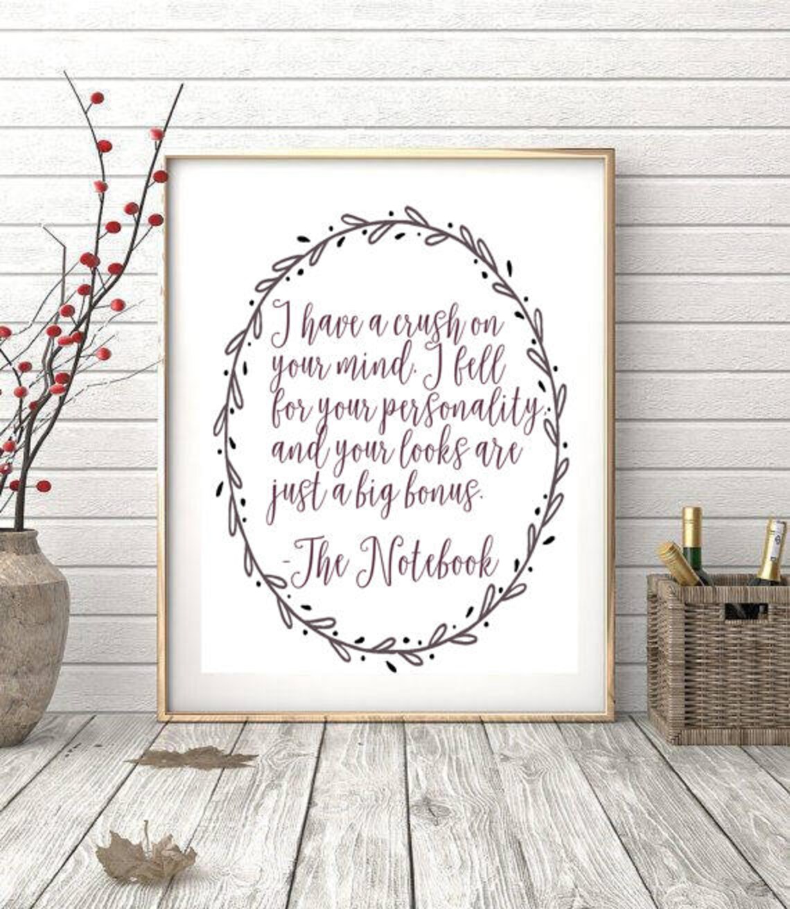 The Notebook Quotes / Ally and Noah / Nicholas Sparks Quote / Etsy