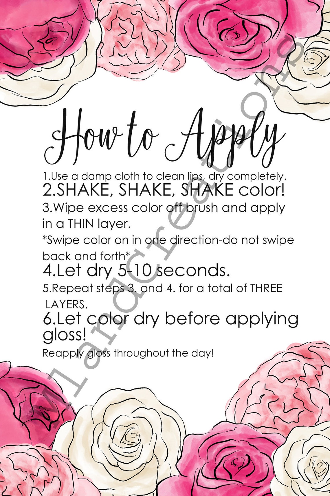 How to Apply Lipsense / Senegence / Lipsense / Lipsense Directions ...