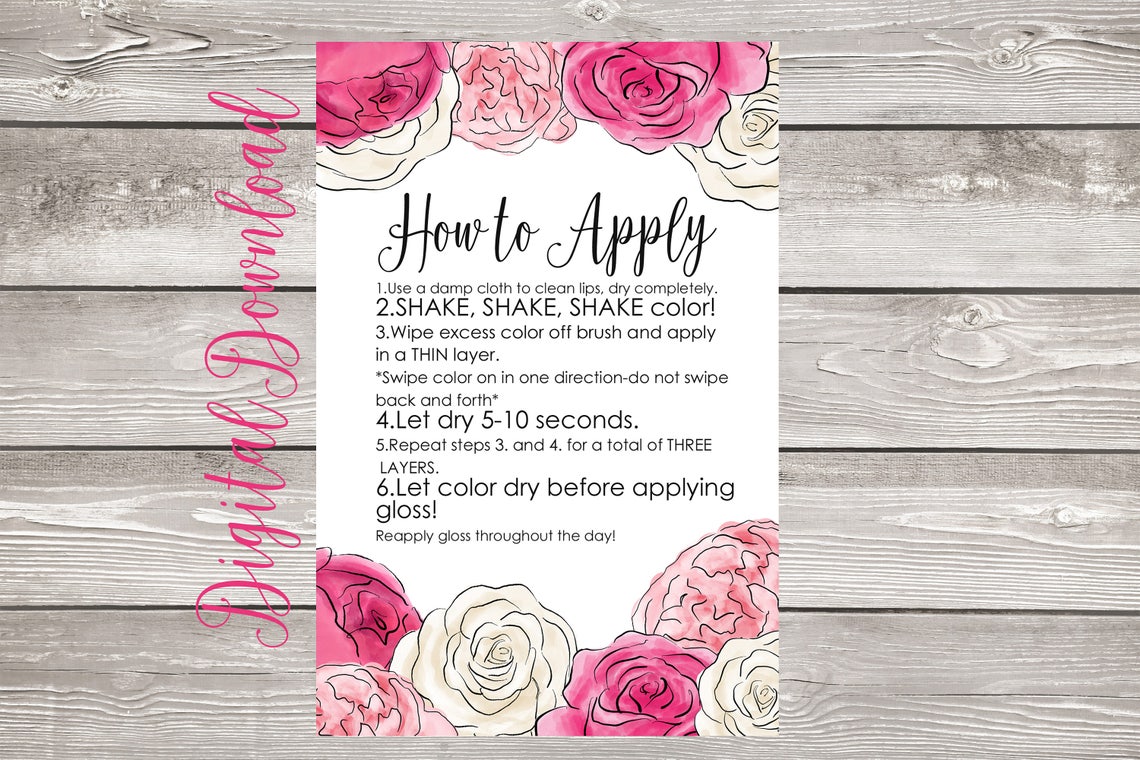 How to Apply Lipsense / Senegence / Lipsense / Lipsense Directions ...