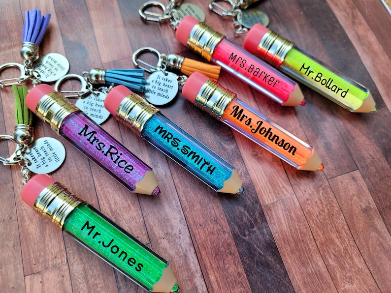 Teacher Appreciation Keychains (etsy.com)