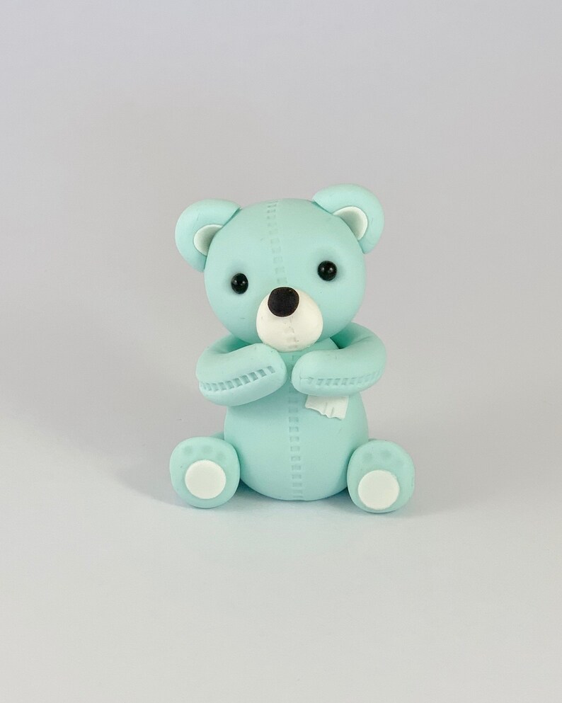 Edible Fondant Teddy Bear Cake Topper Etsy Australia