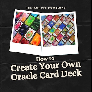 So erstellen Sie Ihr eigenes Orakel-Kartendeck [PDF INSTANT DOWNLOAD] - Anleitungen und Ressourcen zu Themen, Farben, Design und Druck