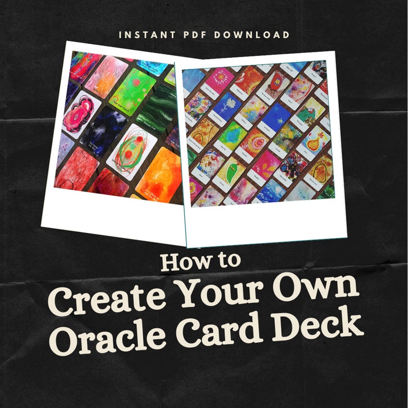 How to Create Your Own Oracle Card Deck PDF INSTANT DOWNLOAD Etsy Canada