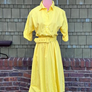 vintage yellow dress
