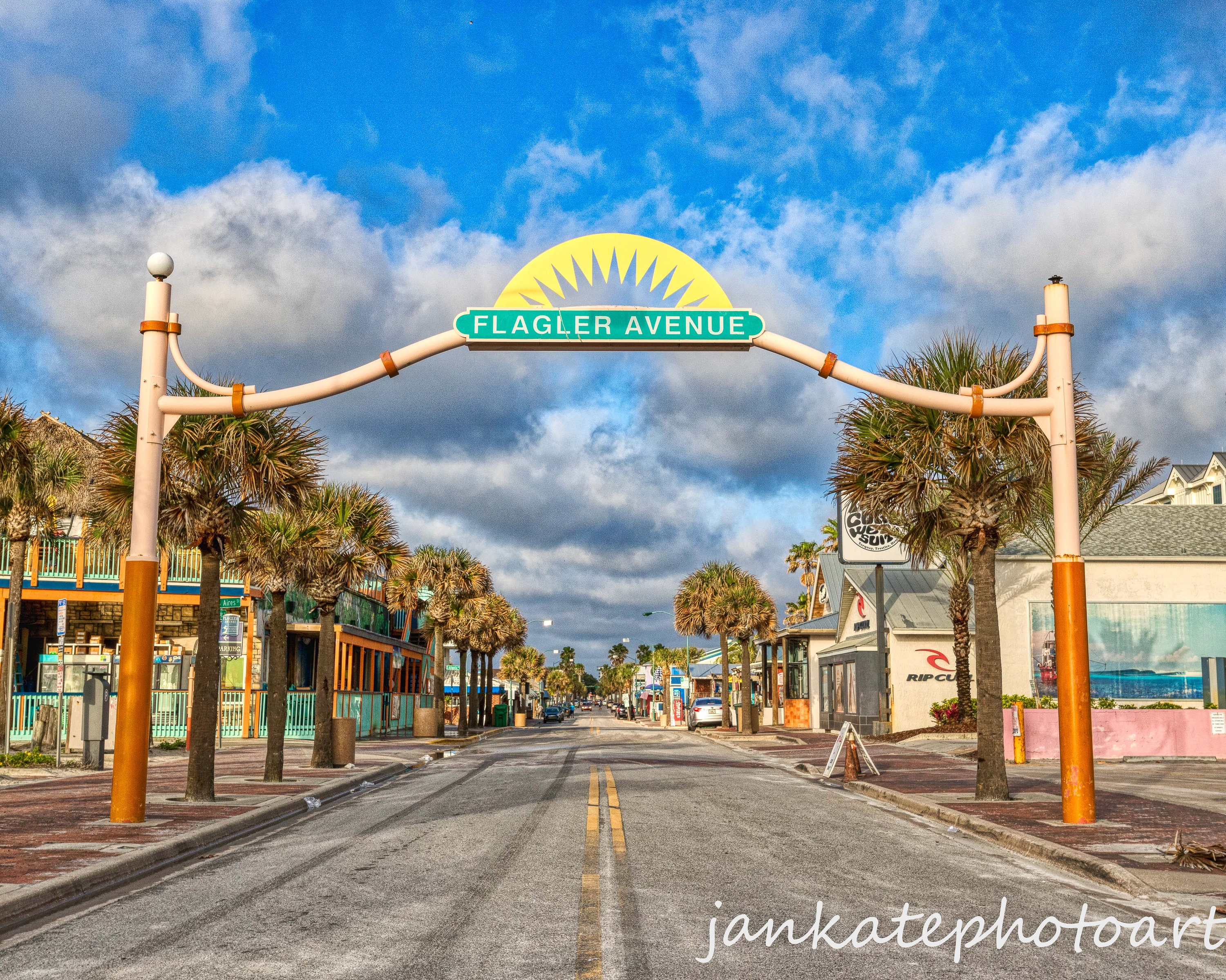 Flagler Avenue Street New Smyrna Beach Weekend Beach Decor Etsy