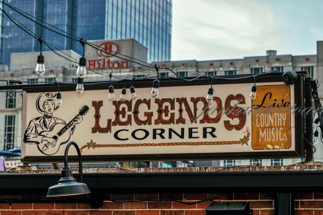 Legend's Corner Bar, Nashville Photography, Neon Lights, Country Music, Famous Bar, Fine Art