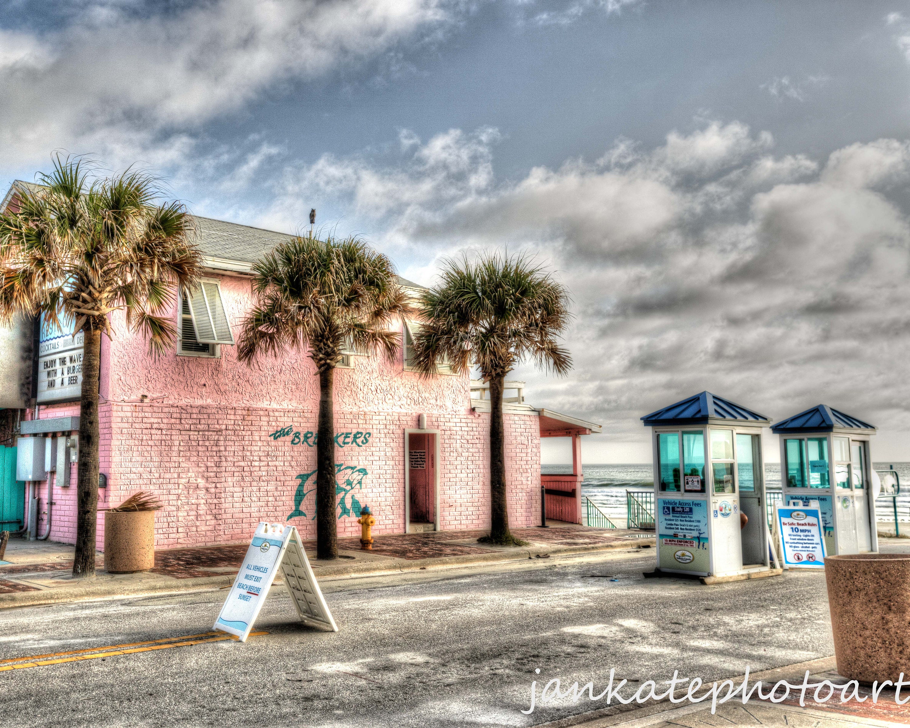 Breakers On Flagler Avenue Street Park New Smyrna Beach Etsy
