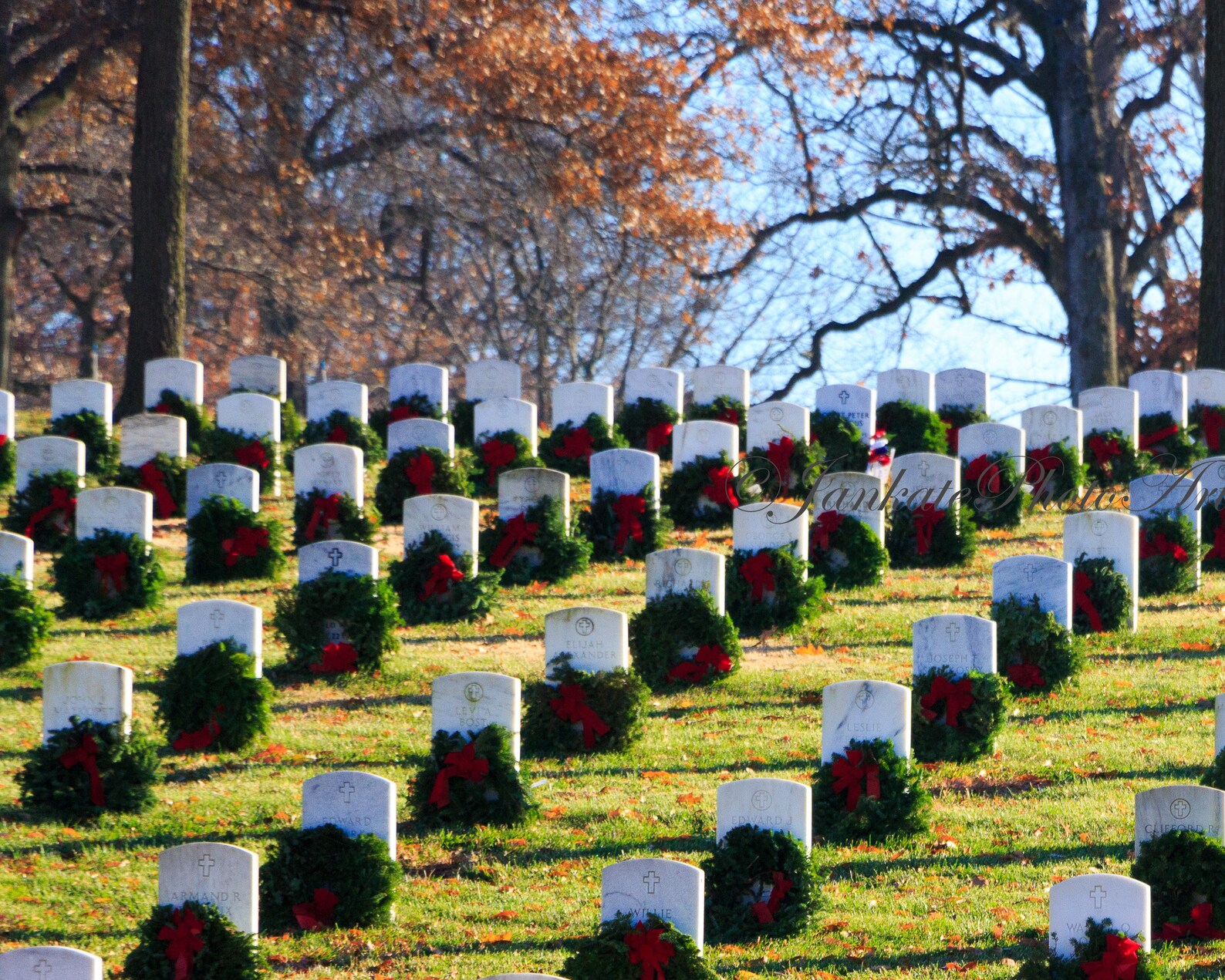 Jefferson Barracks National Cemetery Christmas wreaths across Etsy