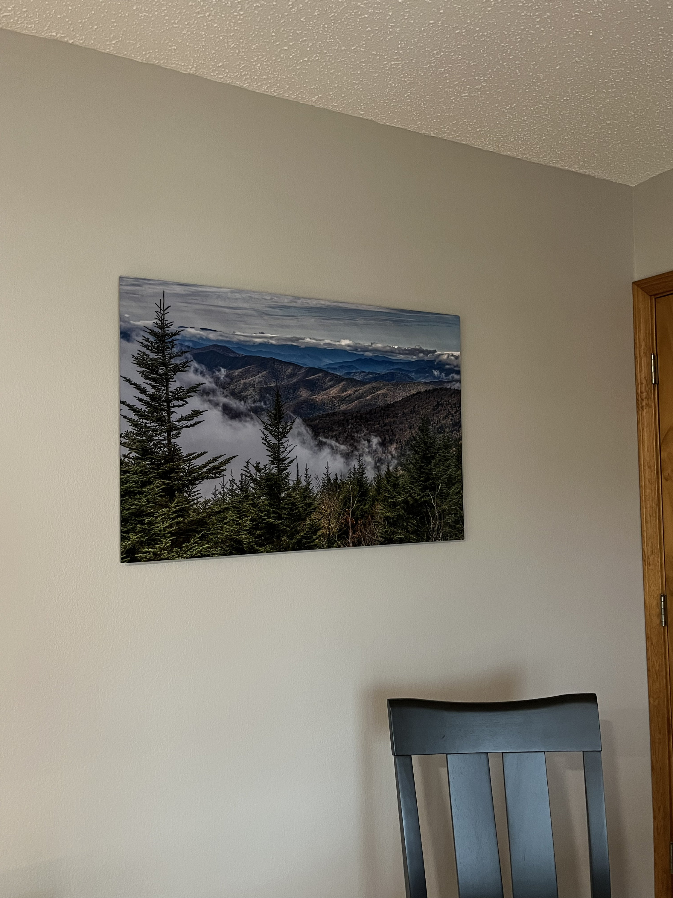 Blue Ridge Canvas Blue Ridge Mountains Parkway Canvas, Scenic America Print for Home or ...
