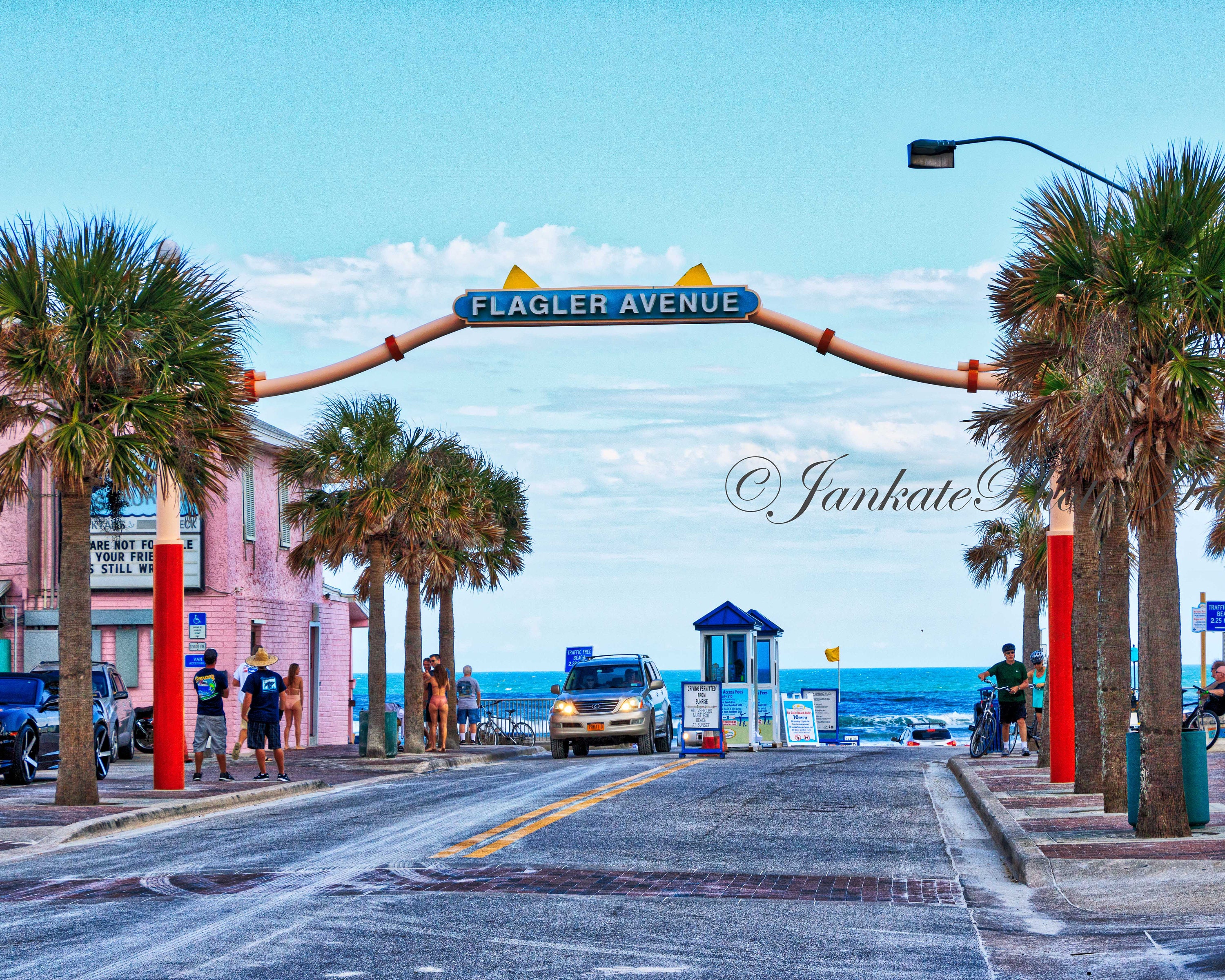 Flagler Avenue Street Park New Smyrna Beach Weekend Beach Etsy