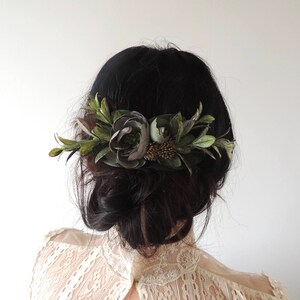 Wedding Flower Hair Clip, Bridal Hairpiece for Boho Wedding image 1