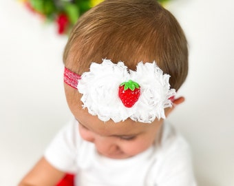 Strawberry Birthday, Berry First Birthday, Strawberry Headband, Birthday Outfit