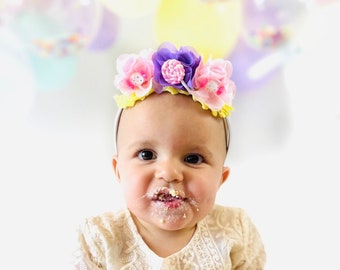 Candy Birthday Outfit, Candy Headband set, Sweet One Birthday