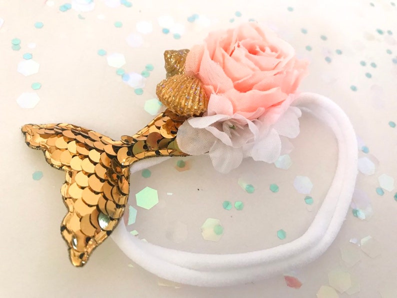 Mermaid Headband Gold Mermaid Hair clip