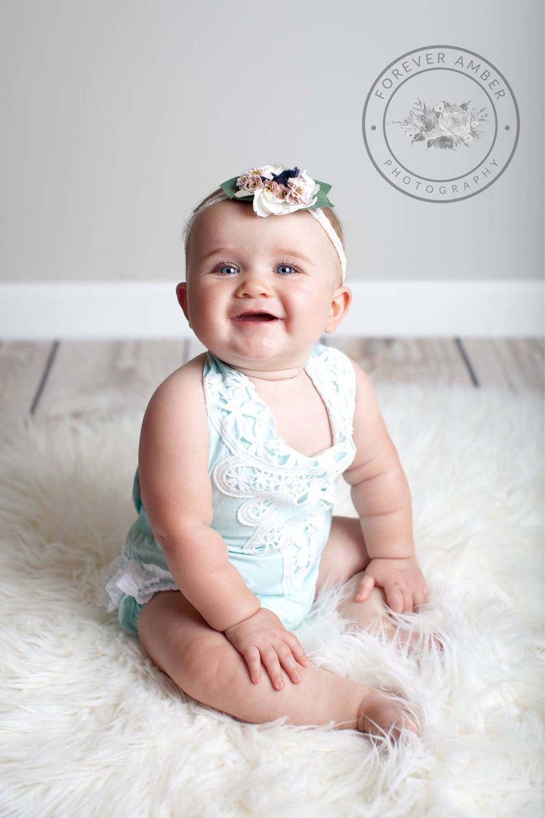 Baby Flower Headband or Flower Hair Clip