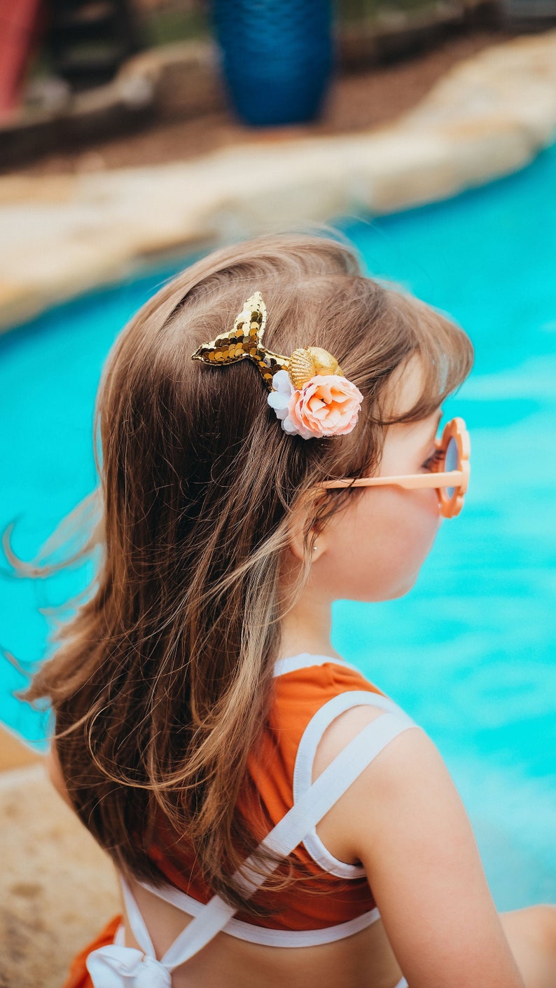 Mermaid Headband Gold Mermaid Hair clip