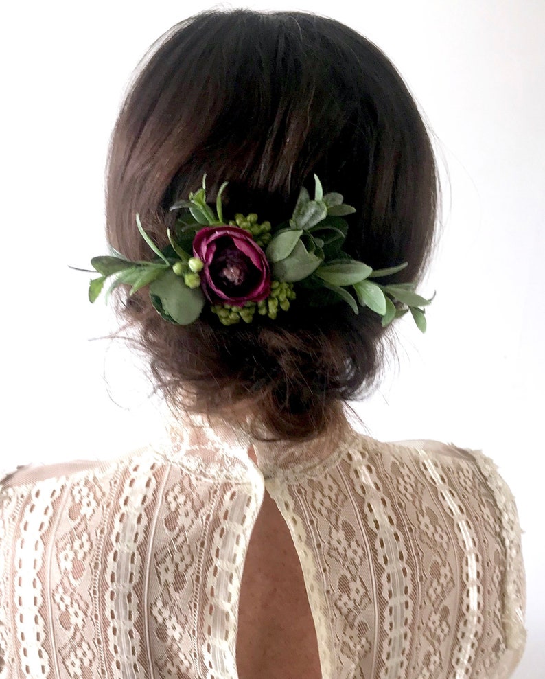 Flower Hair Clip Wedding Hairpiece Bridal Flower Clip Etsy