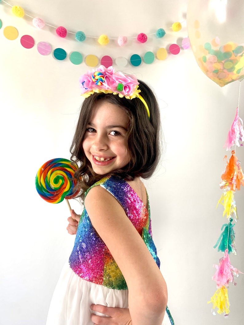 Candy Headband Set Candy Birthday Headband Candyland Etsy