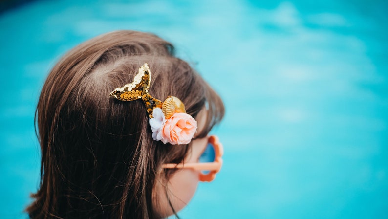 Mermaid Headband Gold Mermaid Hair clip