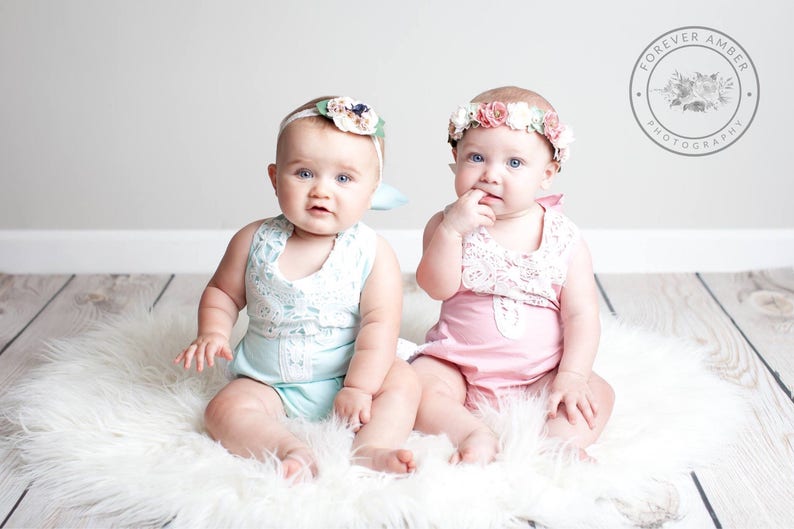 Baby Flower Headband or Flower Hair Clip