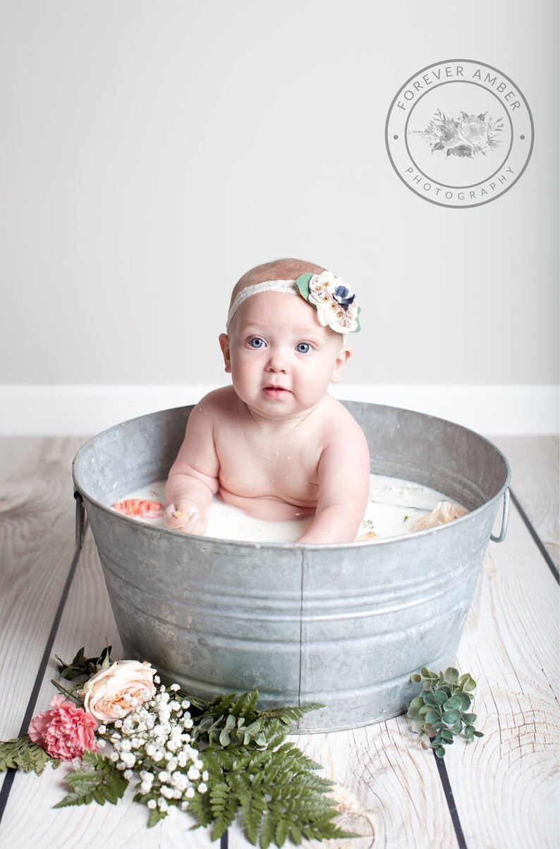 Baby Flower Headband or Flower Hair Clip