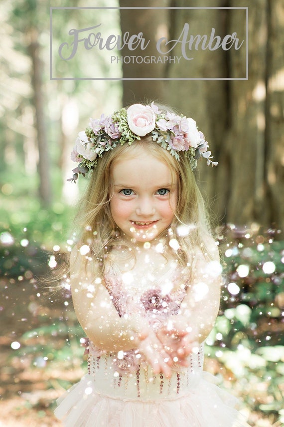 Pink And Purple Flower Crown Flower Girl Hair Floral Crown