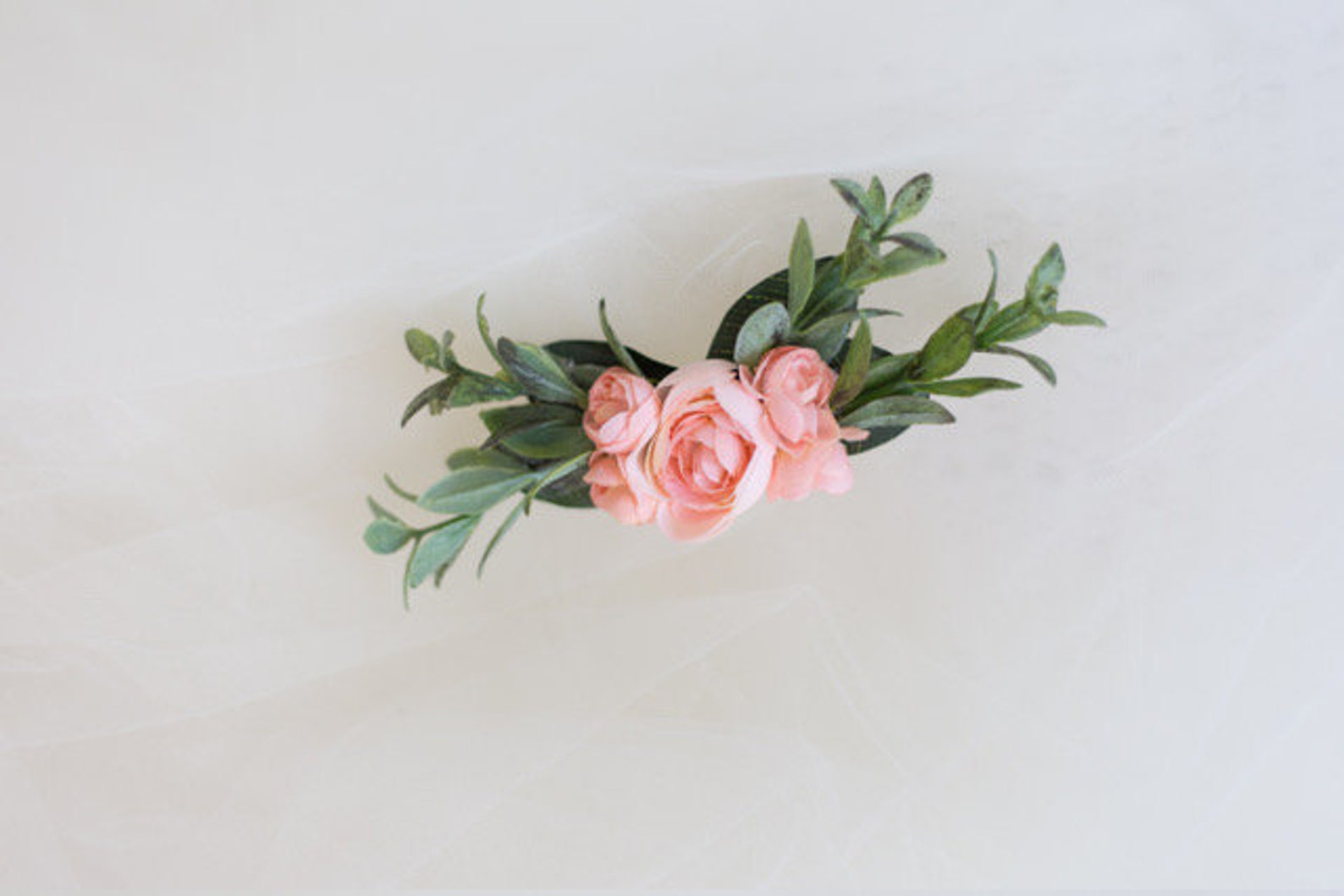 Pink Wedding Hairpiece Flower Hair Clip Wedding Hair Clip Etsy