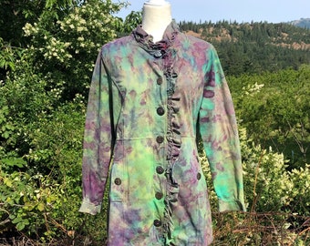 Tie dye women’s blazer jacket size large