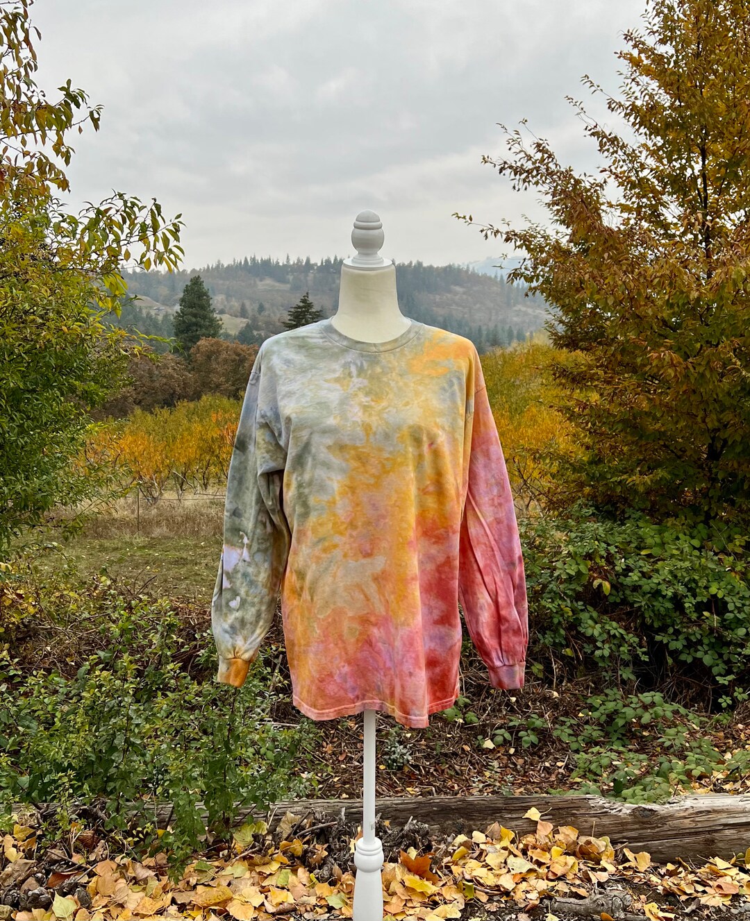 large tie dye shirt