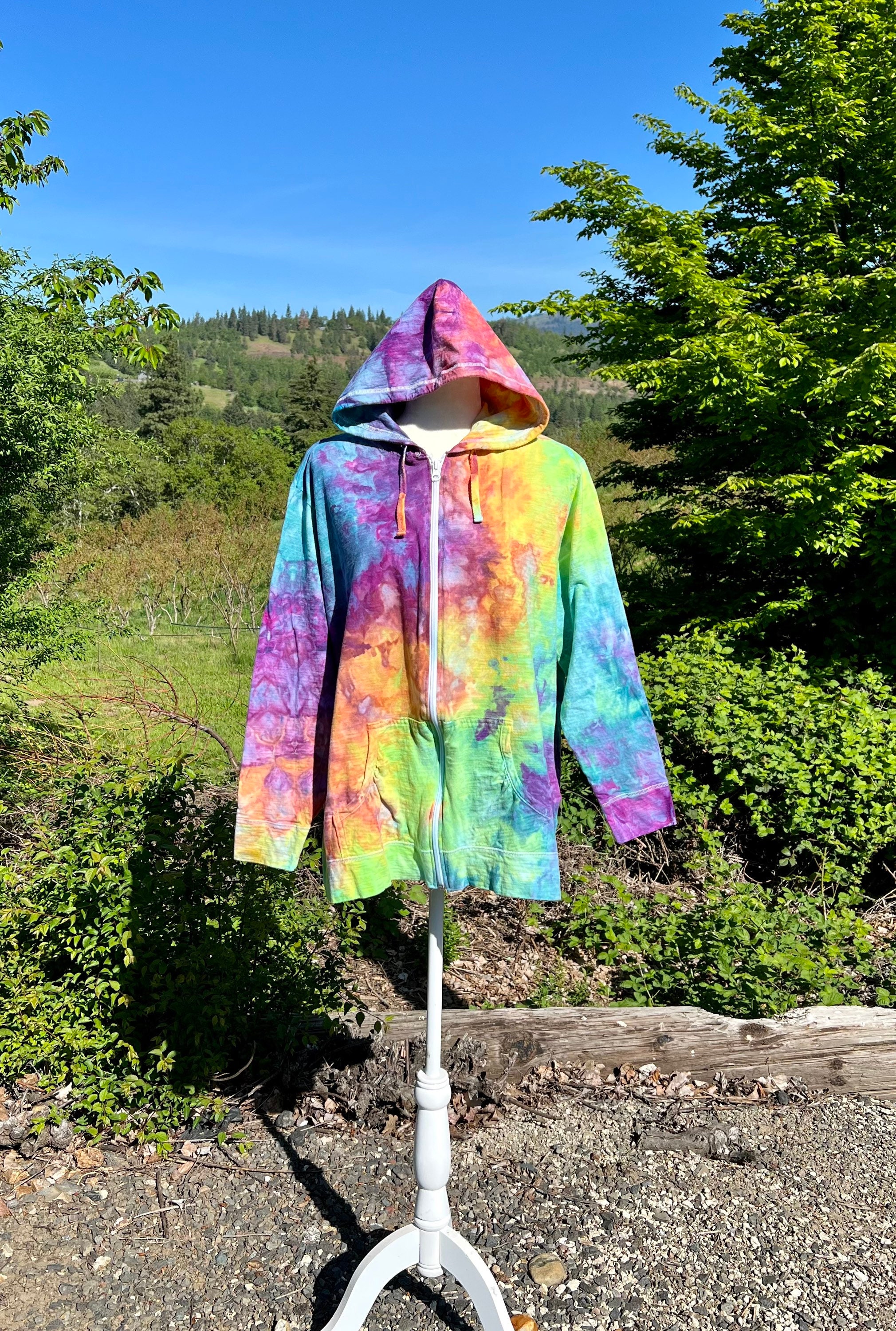 Tie Dye Hoodie FREE Tie Dye Bandana White Tie Dye Hoodie -  Singapore