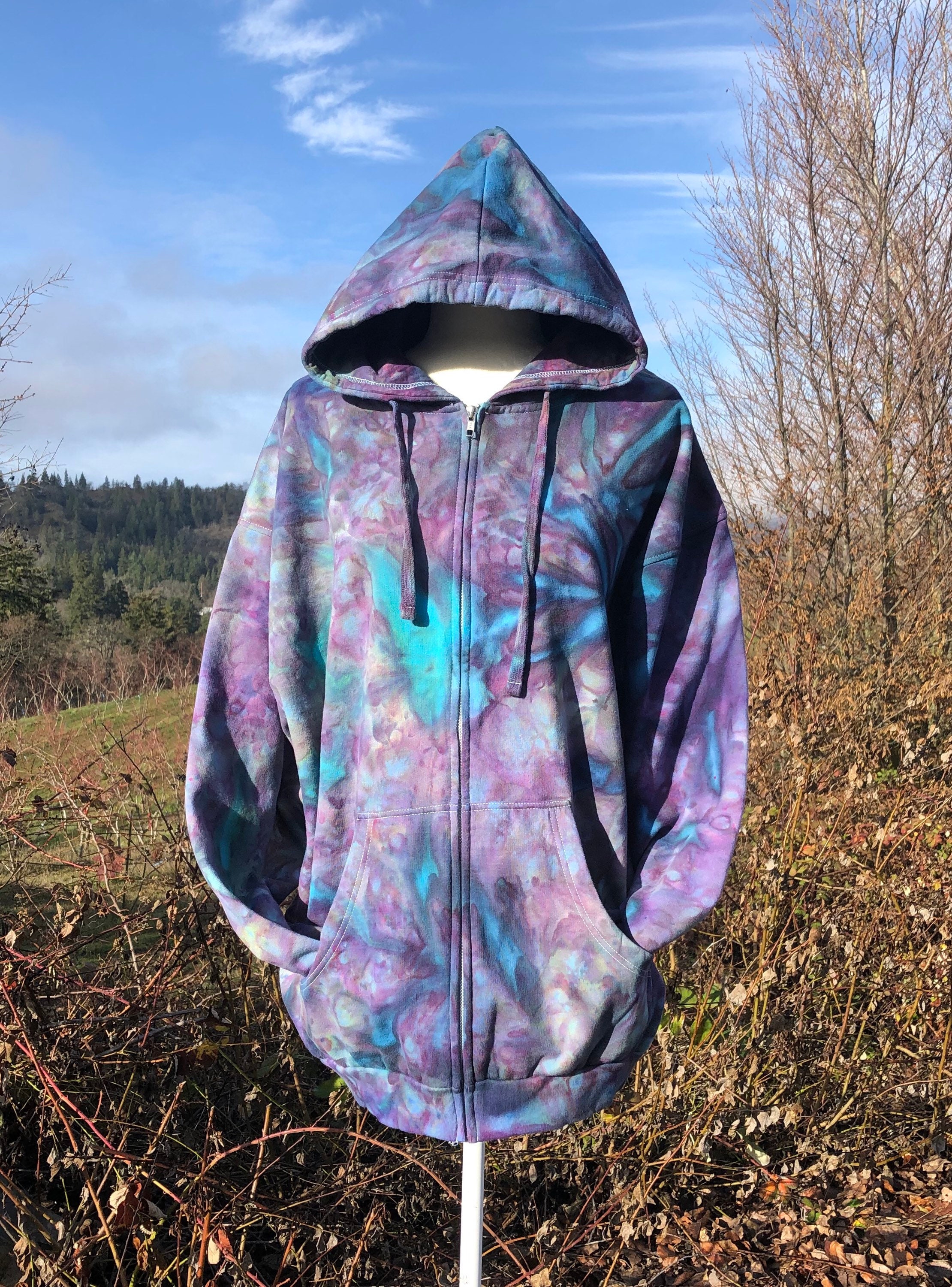 tie dye zip