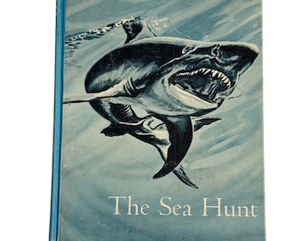 Harr Wagner Book Unisex Blue The Sea Hunt Deep-Sea Adventure Series 1959 Shark