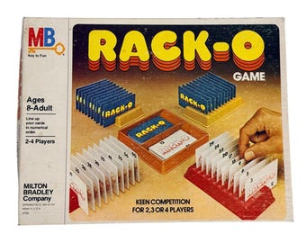 Milton Bradley Board Game Unisex OS Multi Rack-O Vintage 1978 Missing 2 Cards