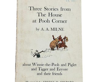 Vintage 1973 Three Stories From The House at Pooh Corner A A Milne Scholastic