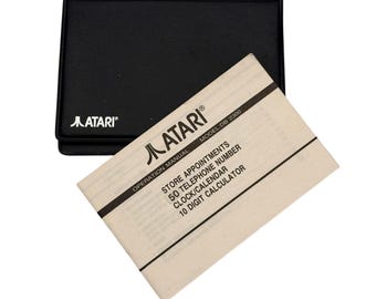 Atari Unisex DB 2300 Manual Case Vintage Tech Accessory OS Black Faux Leather