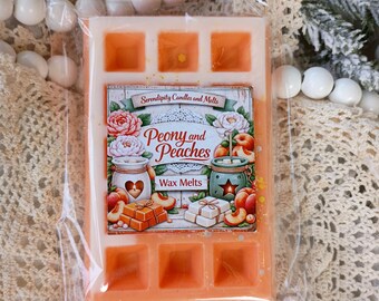 Cera aromática con aroma a gofres de peonía y melocotón