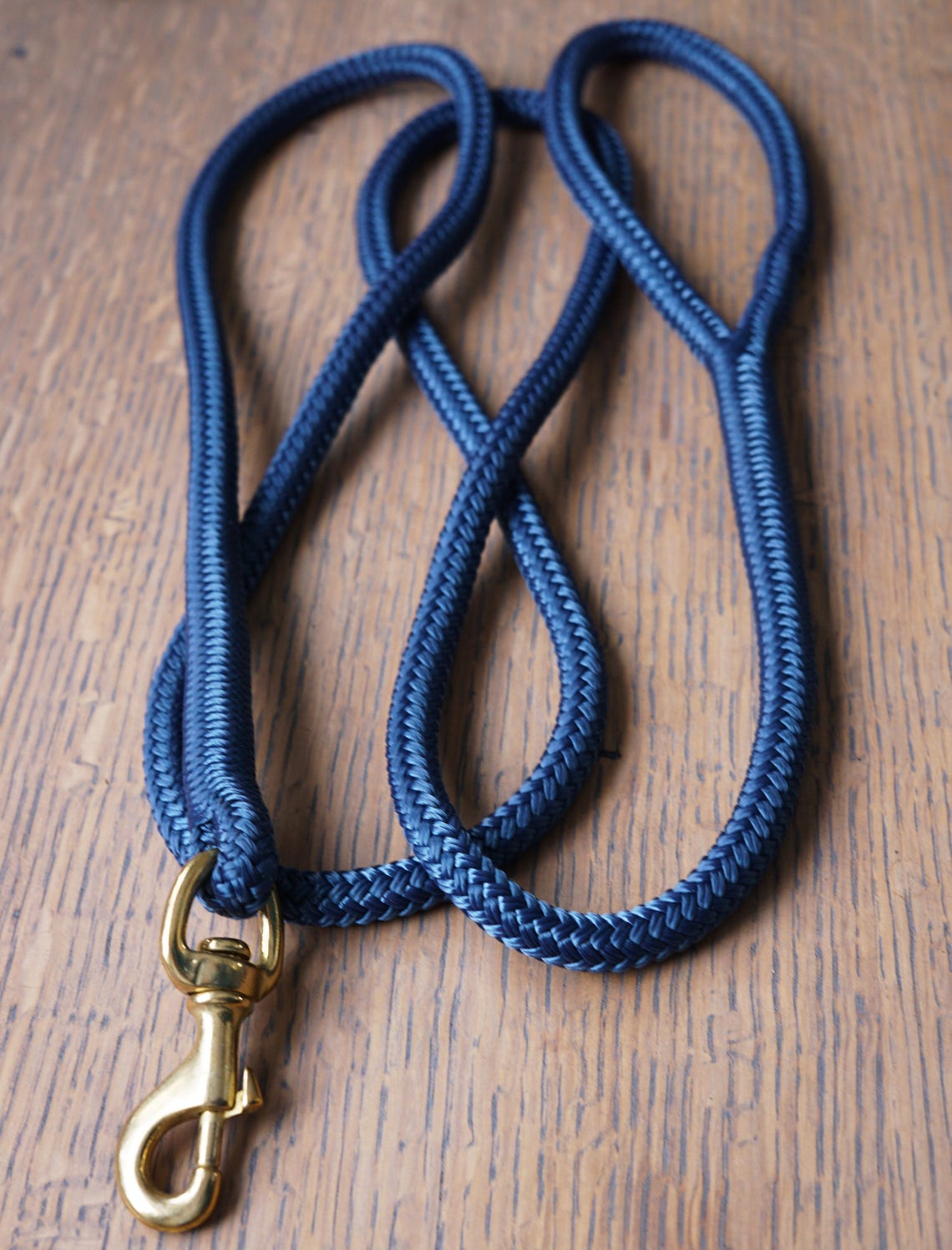 Rope Dog Leash Navy Blue Rope Leash, Spliced Rope Dog Lead, Custom