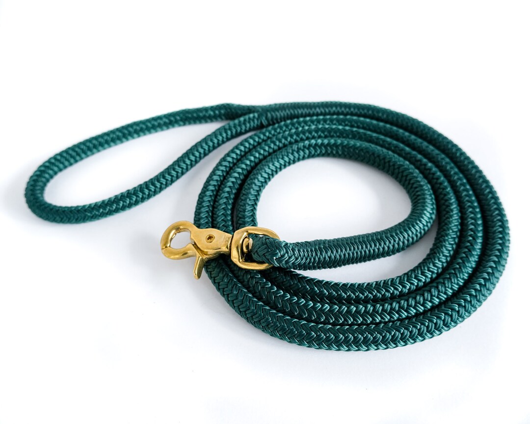 Rope Dog Leash Hunter Green Leash Custom Length Climbing Etsy