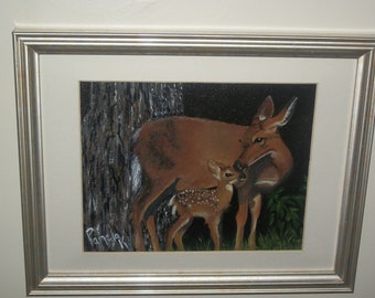 Deer and fawn