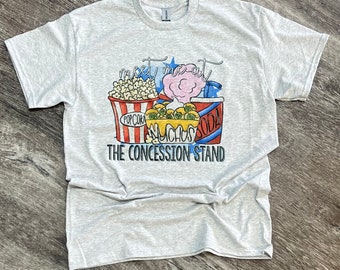 Meet Me At The Concession Stand T-shirt - Softball T-shirt - Baseball Tee - Womens Graphic T-shirt