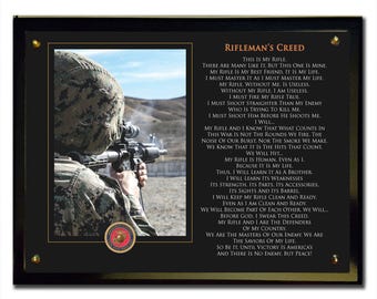 Rifleman's Creed Plaque