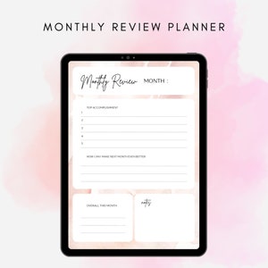 Pretty In Pink Maandoverzicht Digitale Planner