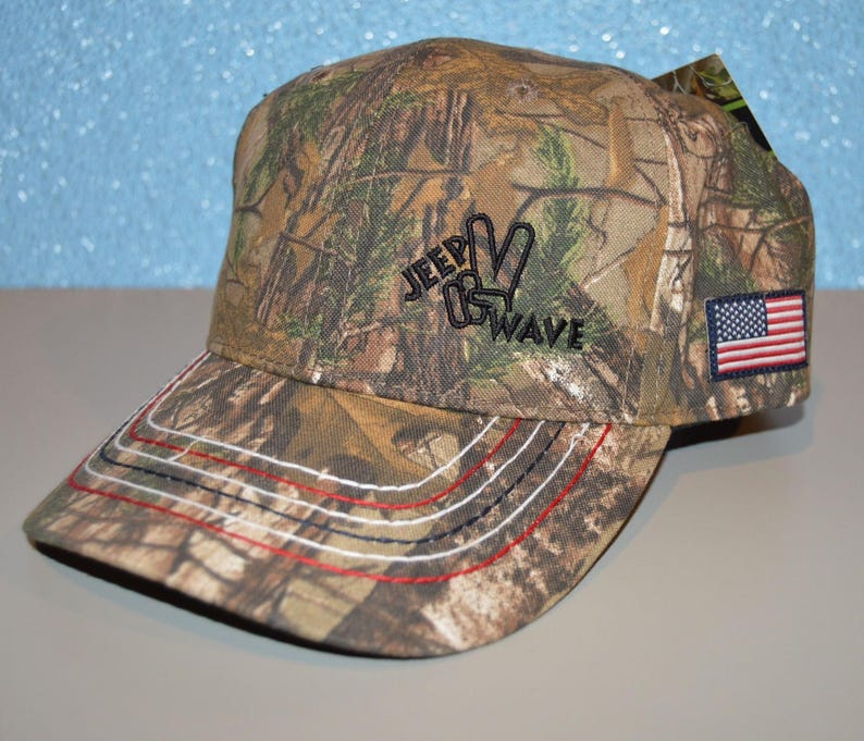 Jeep Wave Realtree Camo Hat Embroidered | Etsy