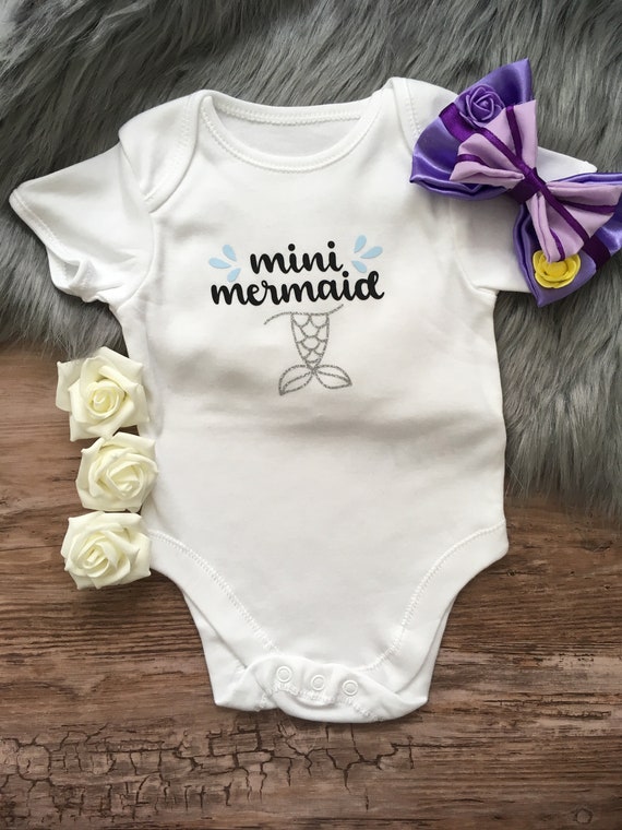 mermaid baby grow