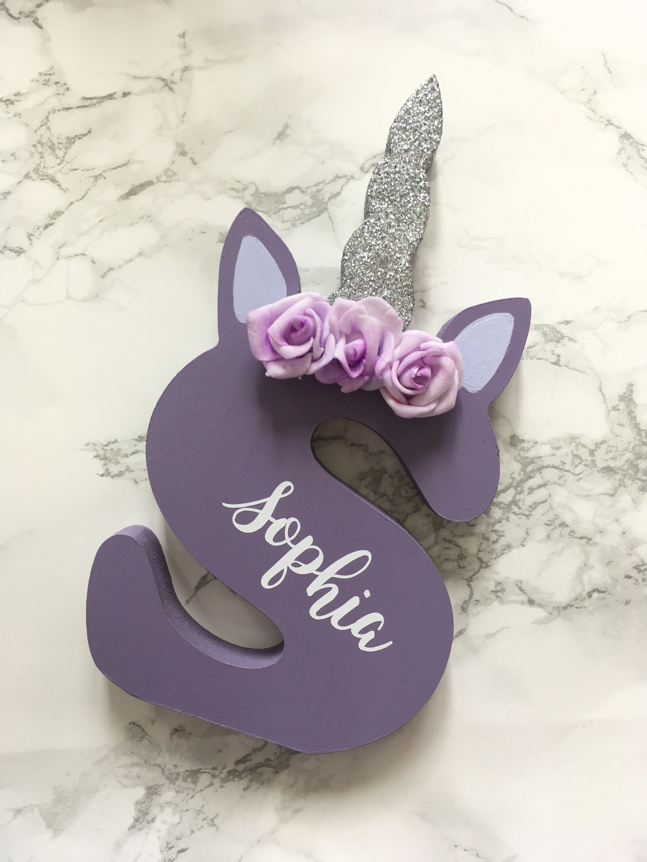unicorn letters unicorn decorations nursery decoration