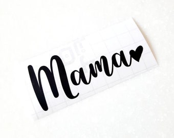 Mama Decal, Mama With Heart, Mom Decal, Holographic Mom Decal, Laptop Decal, Car Decal, Water Bottle Decal, Tumbler Decal, Cup Sticker