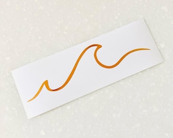 Wave Decal, Beach Decal, Beach Wave, Wave Car Decal, Ocean Wave, Laptop Decal, Car Decal, Water Bottle Sticker, Tumbler Decal