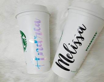 BPA Free Plastic Starbucks Cup Personalized Hot Cups With Name | Reusable  Custom Coffee Cup | Custom Starbucks Cup Christmas Teacher Gift - Etsy