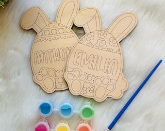 Personalized Easter Egg, Easter Bunny Paint Kit, Kids Paint Kit, Easter Basket Stuffer, Easter Craft For Kids, Custom Easter Gift